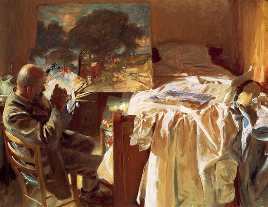 An Artist in His Studio by Sargent